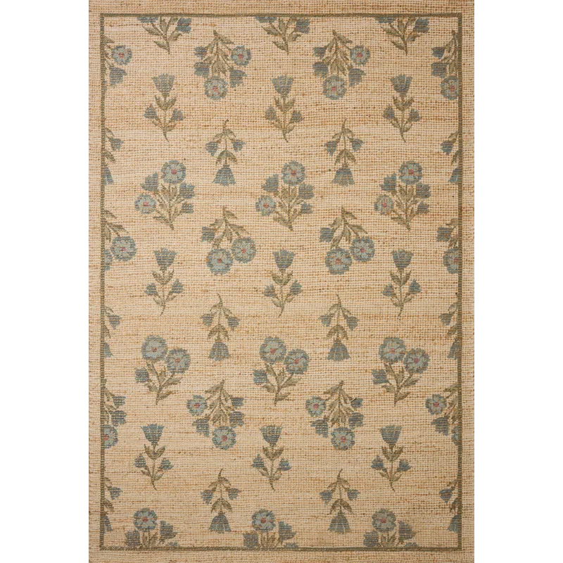 Chris Loves Julia x Loloi Rue Moss / Blue 7\'-6\" x 9\'-6\" Rug