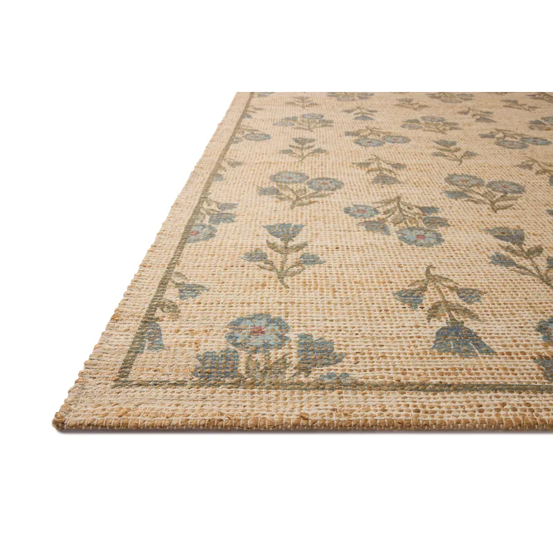 Chris Loves Julia x Loloi Rue Moss / Blue 7\'-6\" x 9\'-6\" Rug