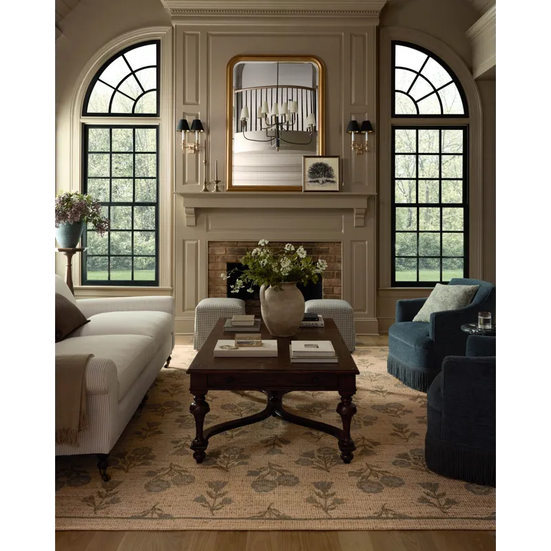 Chris Loves Julia x Loloi Rue Moss / Blue 7\'-6\" x 9\'-6\" Rug