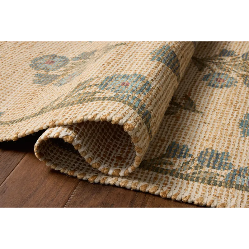 Chris Loves Julia x Loloi Rue Moss / Blue 7\'-6\" x 9\'-6\" Rug