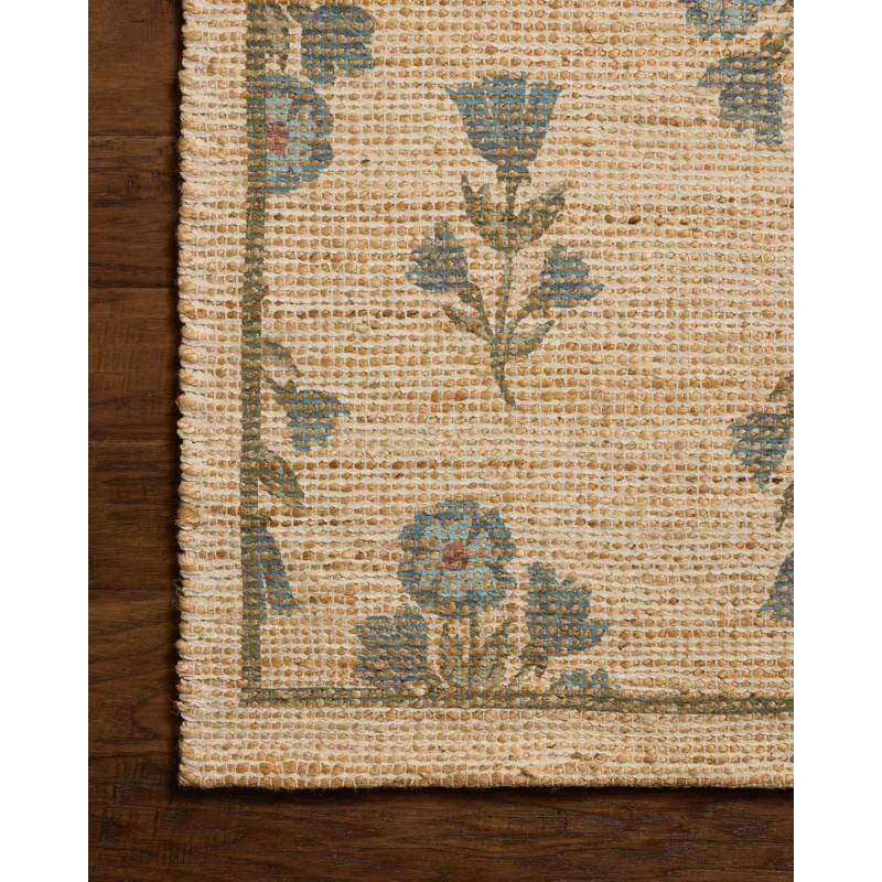 Chris Loves Julia x Loloi Rue Moss / Blue 7\'-6\" x 9\'-6\" Rug