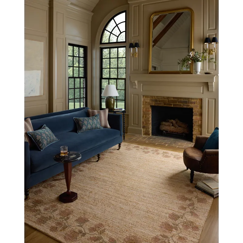 Chris Loves Julia x Loloi Rue Natural / Multi 7\'-6\" x 9\'-6\" Rug