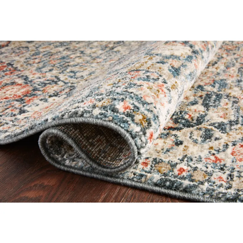 Saban Blue / Spice Rug (5' 3" X 7' 6")