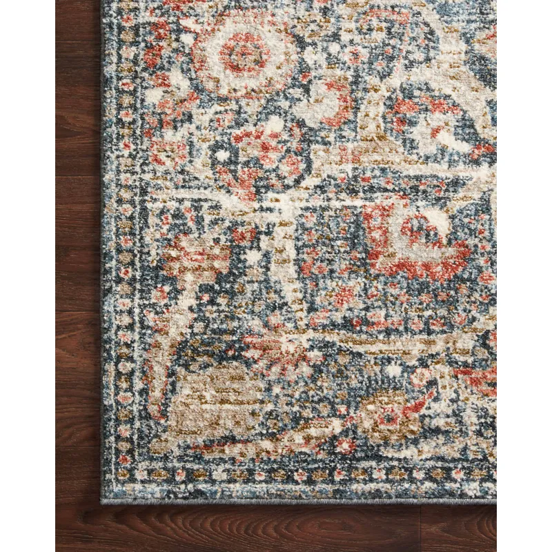 Saban Blue / Spice Rug (5' 3" X 7' 6")