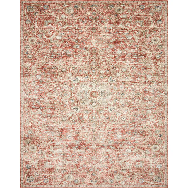 Saban Rust / Beige Rug (7' 10" X 10')