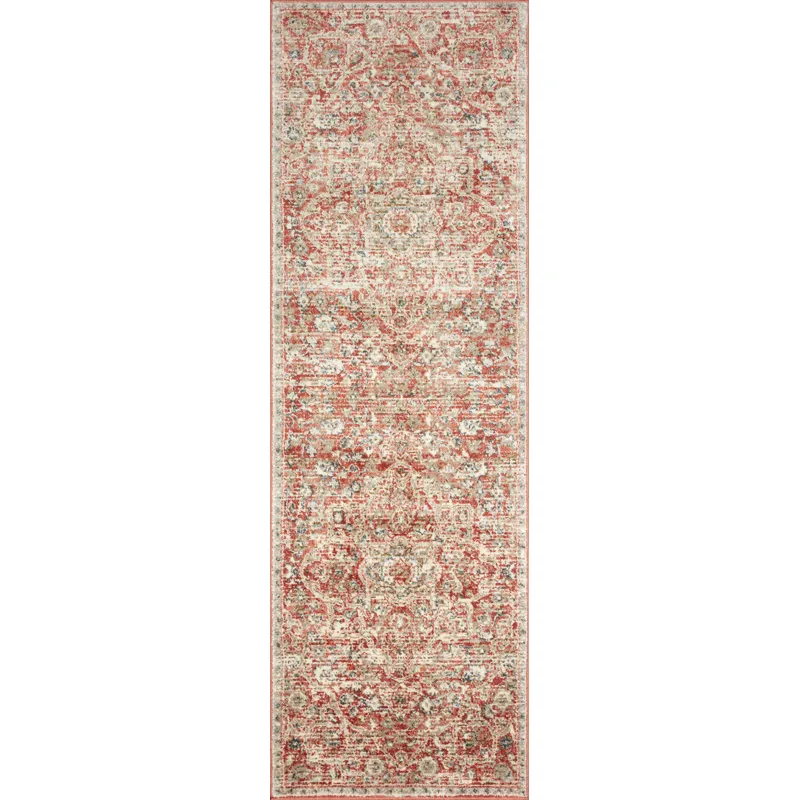 Saban Rust / Beige Rug (7' 10" X 10')