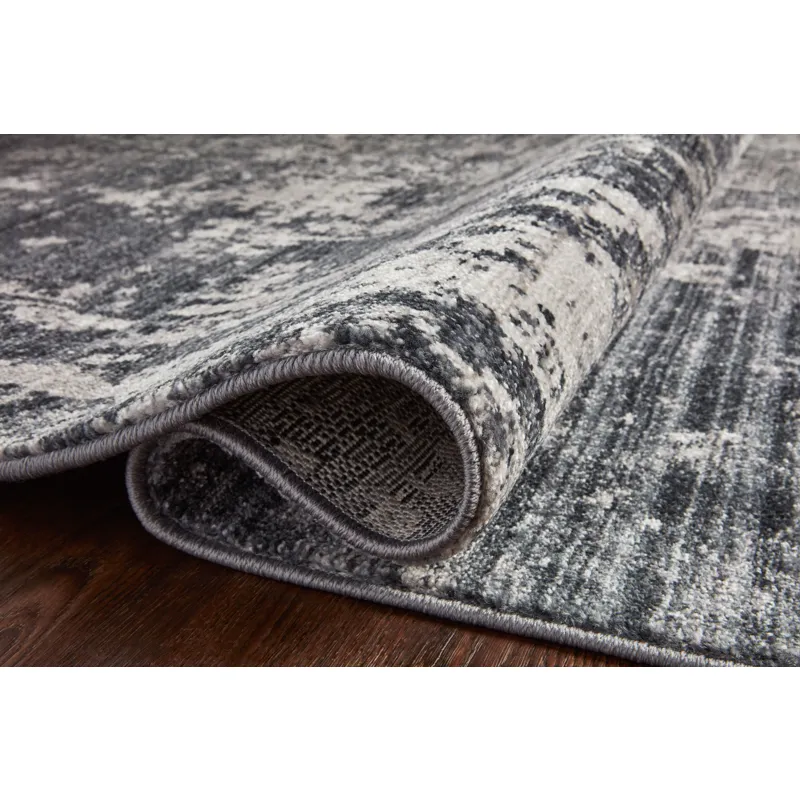 Samra Charcoal / Silver Rug (5' 3" X 7' 9")