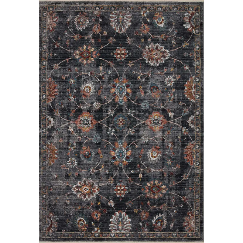 Samra Charcoal / Multi Rug (5' 3" X 7' 9")