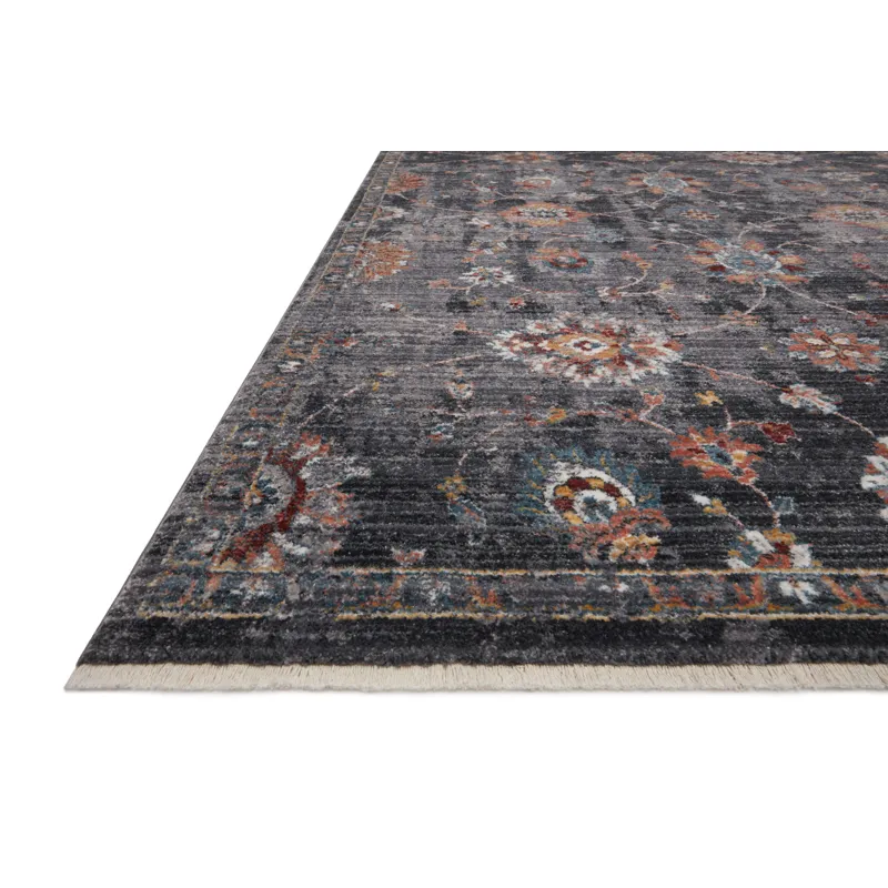 Samra Charcoal / Multi Rug (5' 3" X 7' 9")