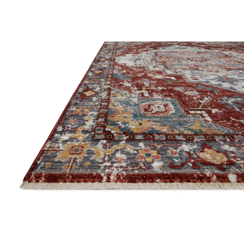 Samra Brick / Grey Rug (11' 6" X 15' 7")