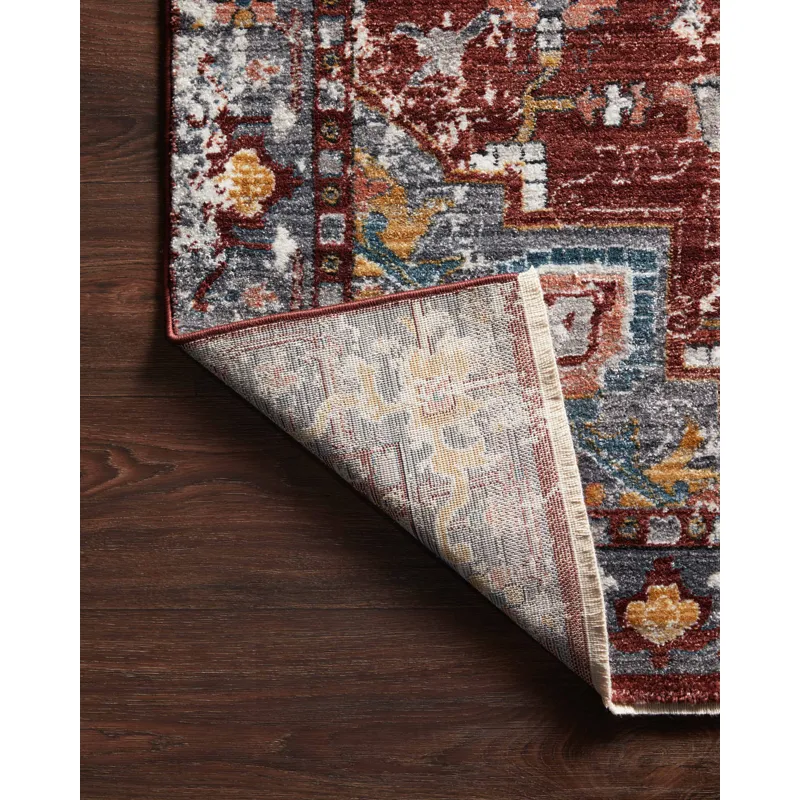 Samra Brick / Grey Rug (11' 6" X 15' 7")