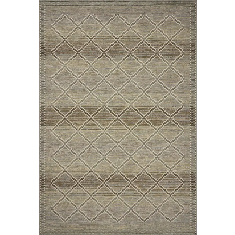 Loloi Saylor Stone / Ivory 7\'-6\" x 10\' Indoor/Outdoor Rug