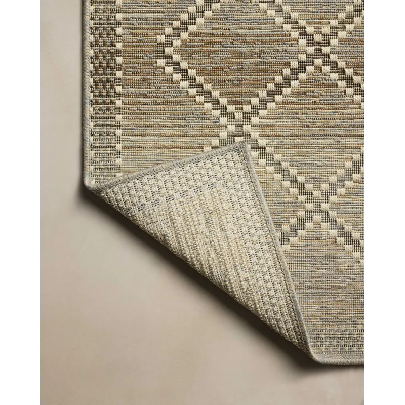 Loloi Saylor Stone / Ivory 7\'-6\" x 10\' Indoor/Outdoor Rug