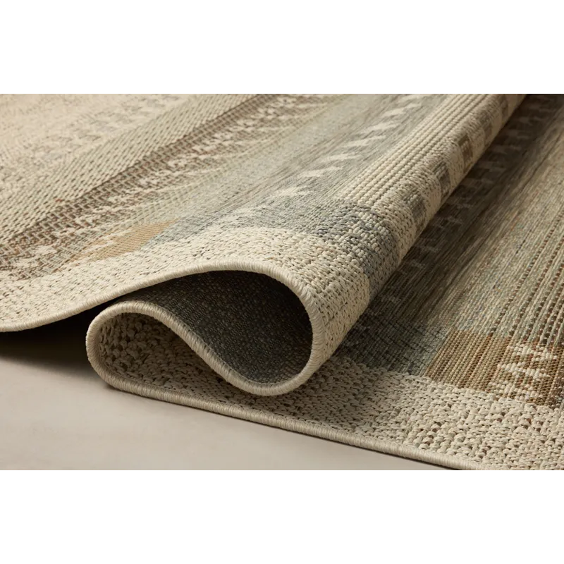 Loloi Saylor Ivory / Earth 7\'-6\" x 10\' Indoor/Outdoor Rug