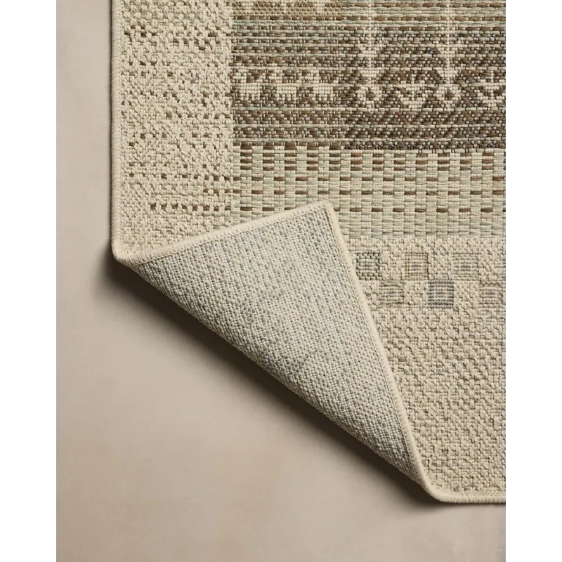 Loloi Saylor Ivory / Earth 7\'-6\" x 10\' Indoor/Outdoor Rug