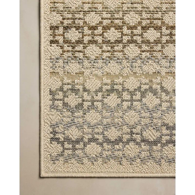 Loloi Saylor Ivory / Multi 9\'-2\" x 13\' Indoor/Outdoor Rug