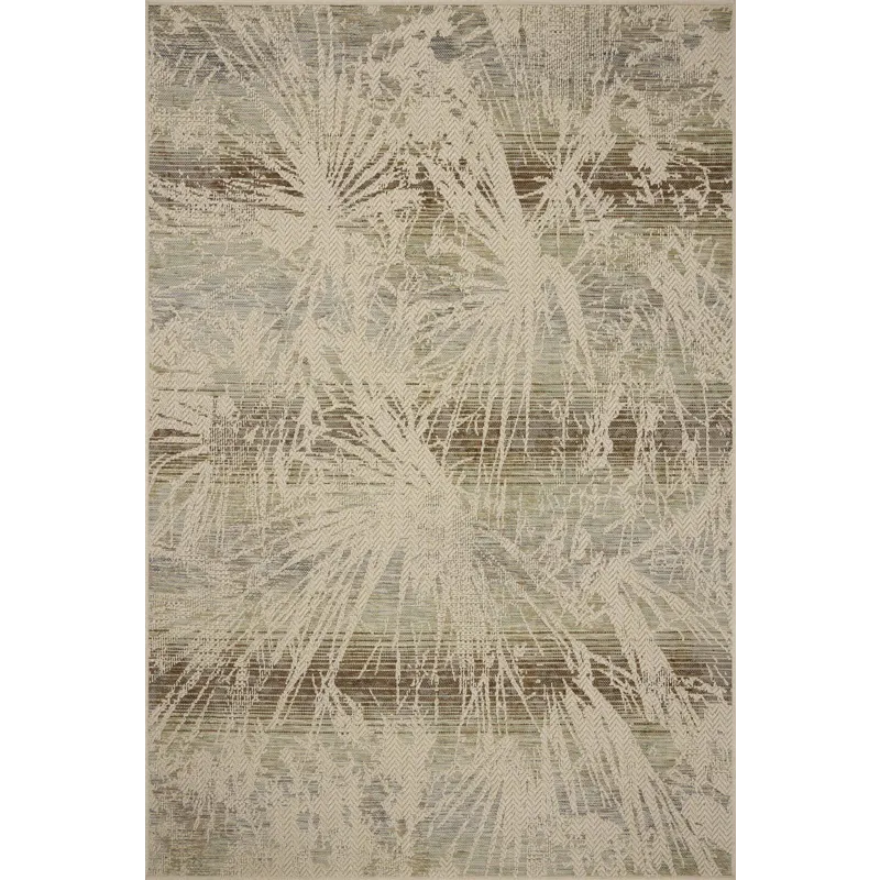 Loloi Saylor Ivory / Stone 8\'-6\" x 12\' Indoor/Outdoor Rug