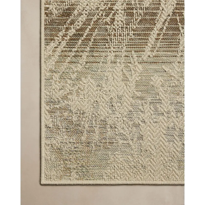 Loloi Saylor Ivory / Stone 8\'-6\" x 12\' Indoor/Outdoor Rug