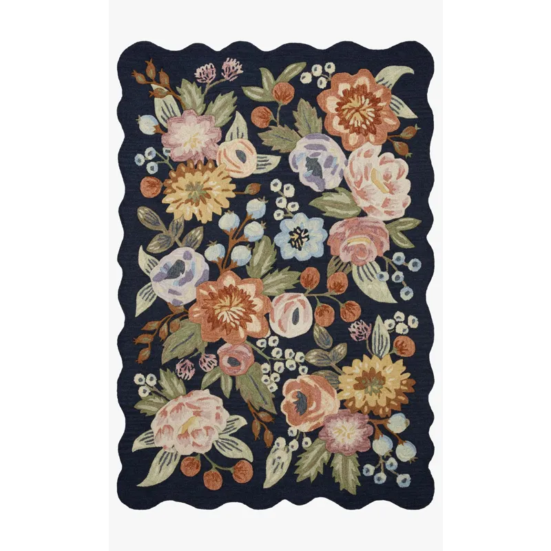 Loloi X Rifle Paper Co. Silhouette 2\'-3\" X 3\'-9\" Rug