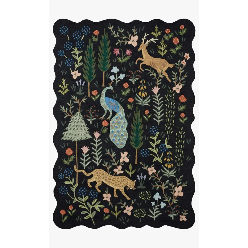 Loloi X Rifle Paper Co. Silhouette 2\'-3\" X 3\'-9\" Rug