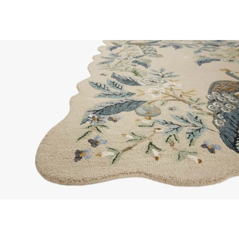 Loloi X Rifle Paper Co. Silhouette 5\'-0\" X 5\'-0\" Round Rug