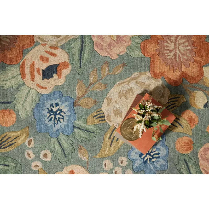 Loloi X Rifle Paper Co. Silhouette 5\'-0\" X 5\'-0\" Round Rug