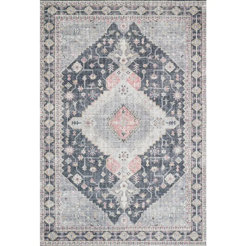 Skye Charcoal / Multi Rug (2' 0" X 5' 0")