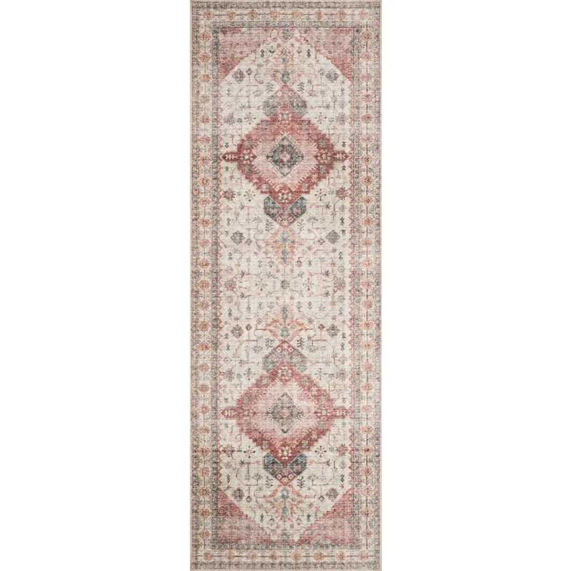Skye Ivory / Berry Rug (2' 0" X 5' 0")