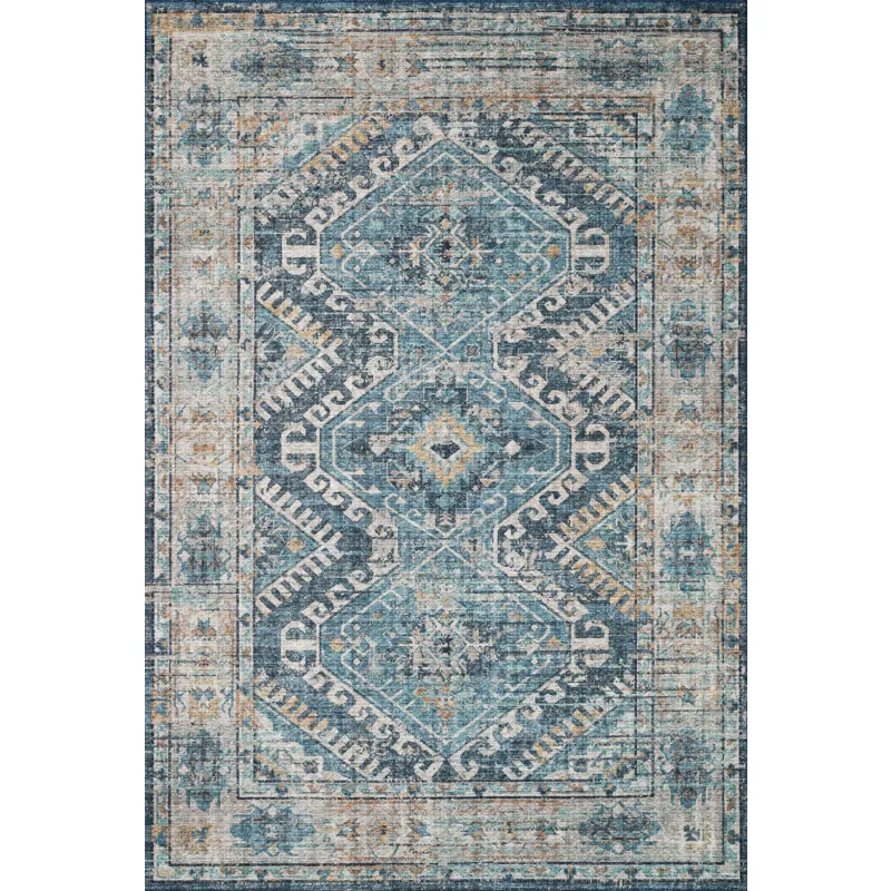 Skye Denim / Natural Rug (7' 6" X 9' 6")
