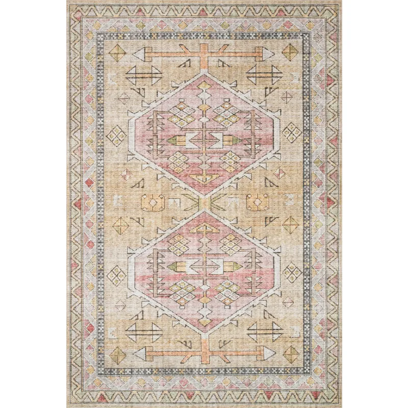 Skye Gold / Blush Rug (2' 0" X 5' 0")