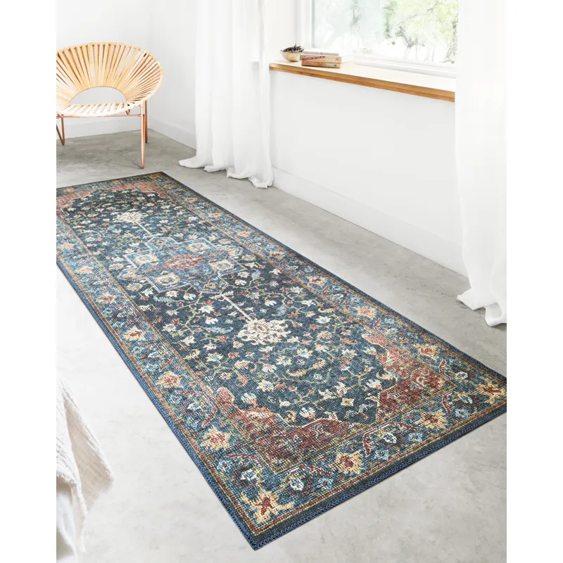 Skye Denim / Brick Rug (2' 0" X 5' 0")
