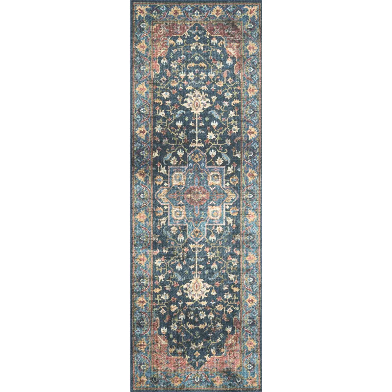 Skye Denim / Brick Rug (2' 0" X 5' 0")
