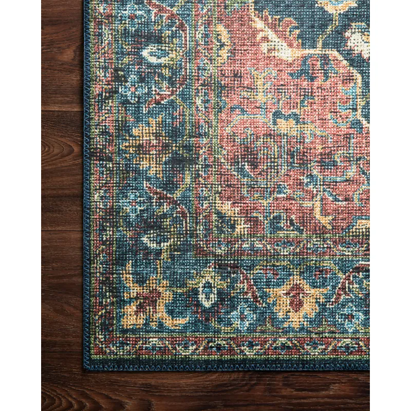 Skye Denim / Brick Rug (2' 0" X 5' 0")