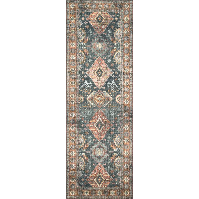 Skye Sea / Rust Rug (2' 0" X 5' 0")