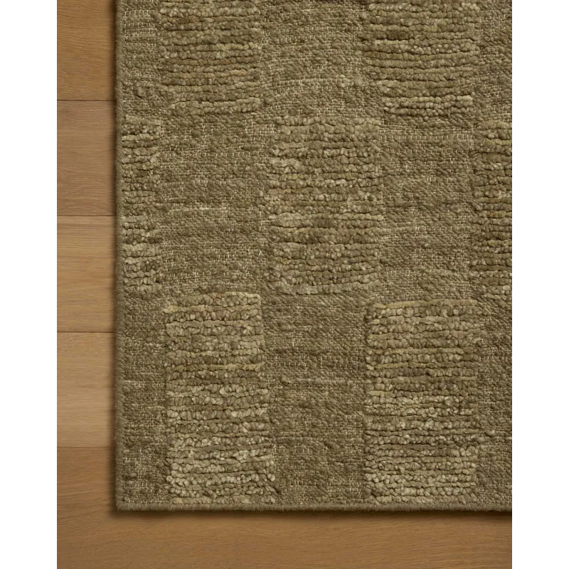 Leanne Ford x Loloi Sowerby Olive 5\'-6\" x 8\'-6\" Rug