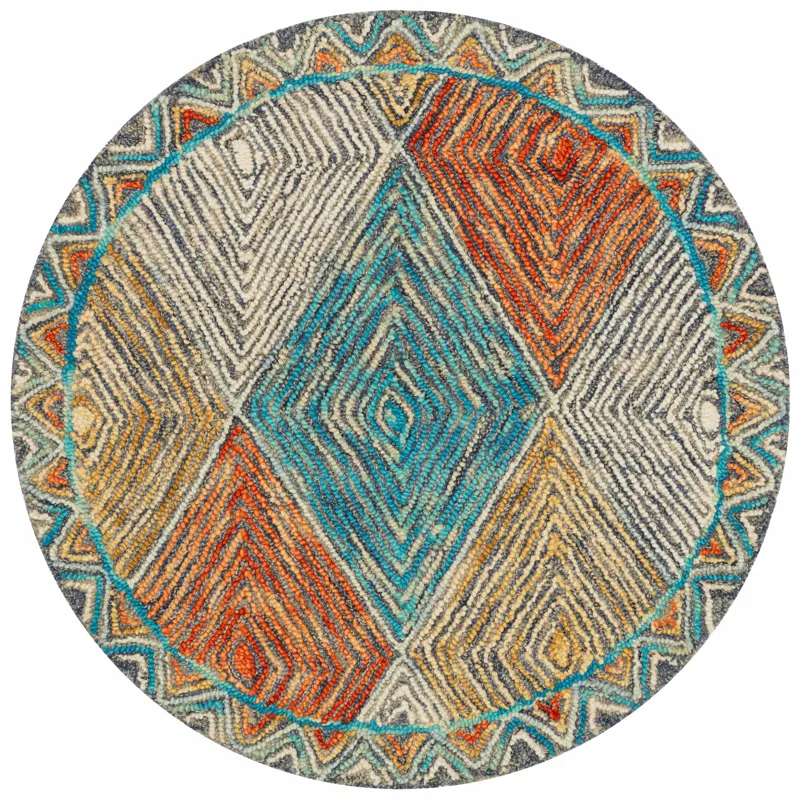 Spectrum Sunset / Ocean Rug (5' 0" X 7' 6")