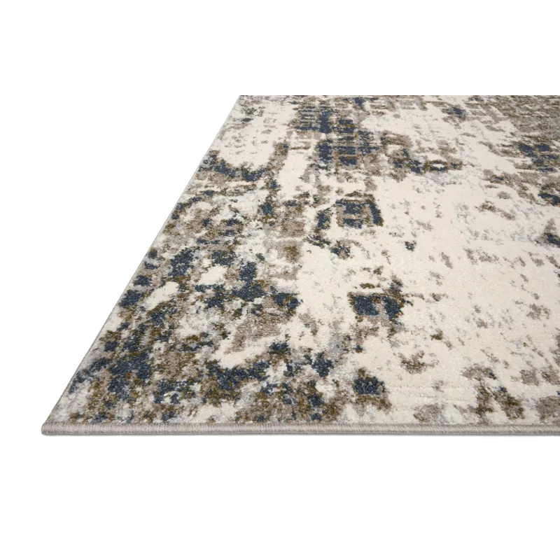 Spirit Pewter / Olive Rug (3' 9" X 5' 9")