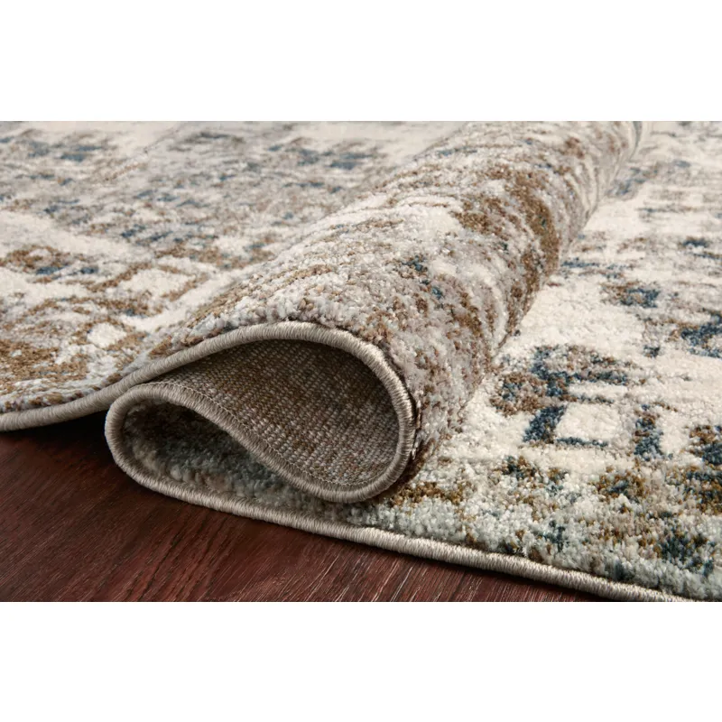 Spirit Pewter / Olive Rug (3' 9" X 5' 9")