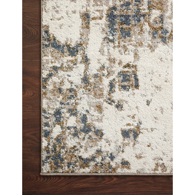 Spirit Pewter / Olive Rug (3' 9" X 5' 9")