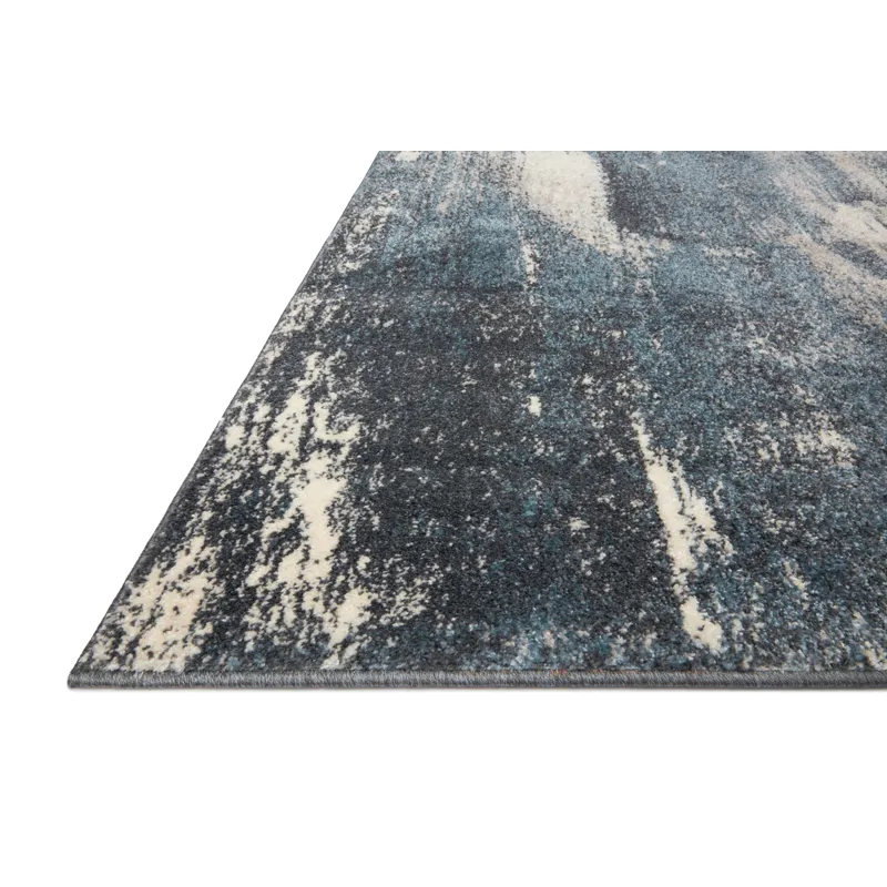 Spirit Indigo / Ivory Rug (2' 7" X 4')
