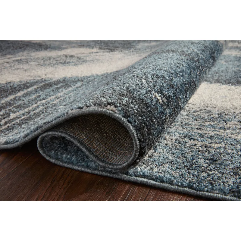 Spirit Indigo / Ivory Rug (2' 7" X 4')