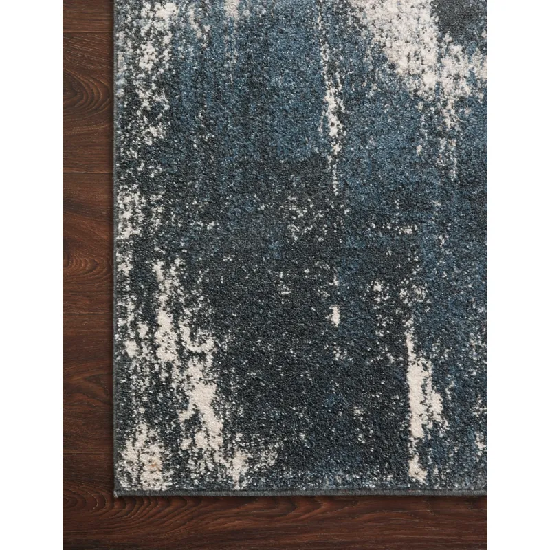 Spirit Indigo / Ivory Rug (2' 7" X 4')