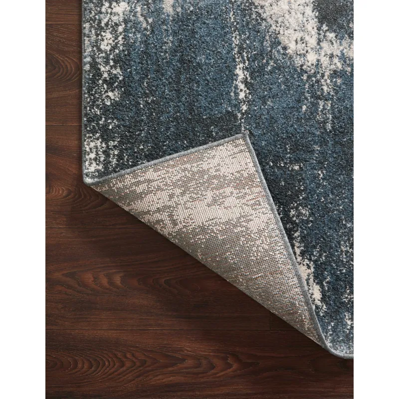 Spirit Indigo / Ivory Rug (2' 7" X 4')