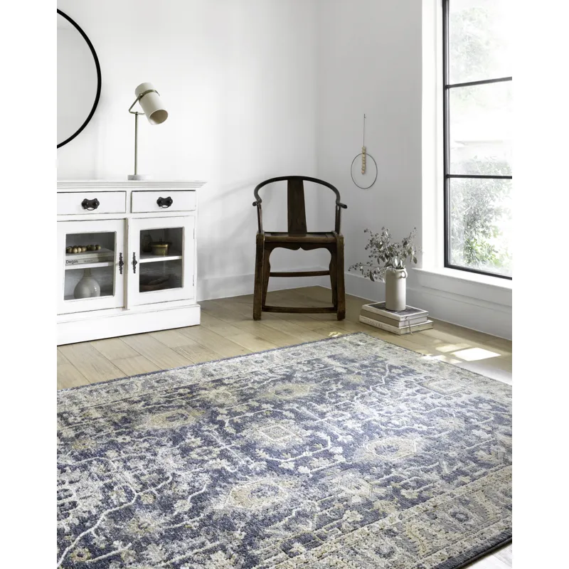 Teagan Denim / Pebble Rug (3' 4" X 5' 7")