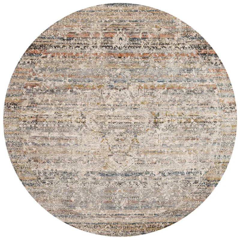 Theia Taupe / Multi Rug (6' 7" X 9' 6")