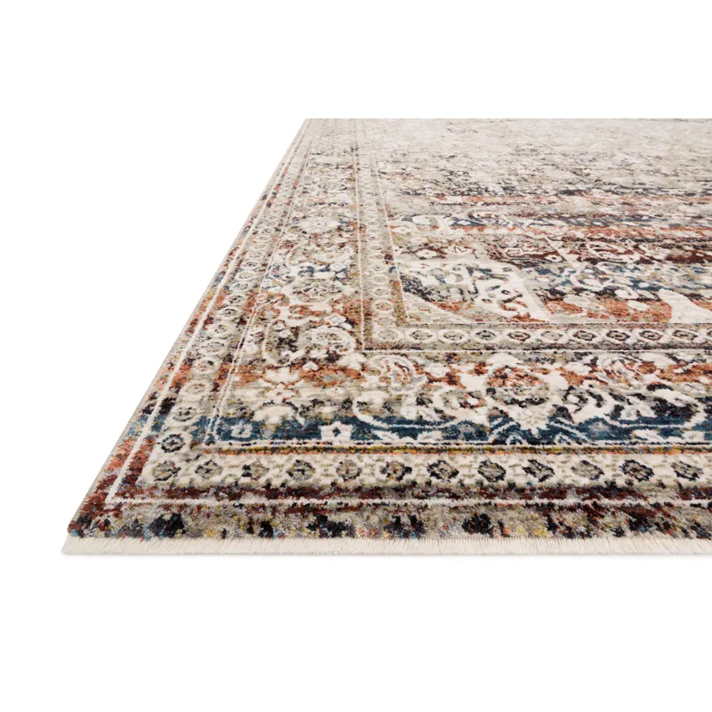 Theia Taupe / Brick Rug (3' 7" X 5' 2")