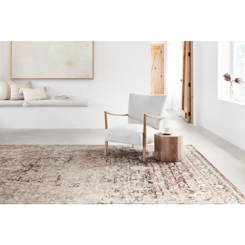 Theia Taupe / Brick Rug (3' 7" X 5' 2")