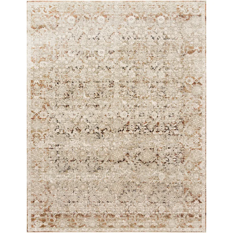 Theia Natural / Rust Rug (2' 10" X 8')