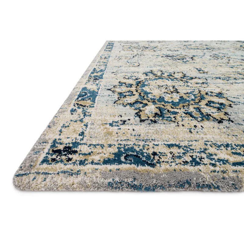 Torrance Grey / Navy Rug (2' 7" X 4')