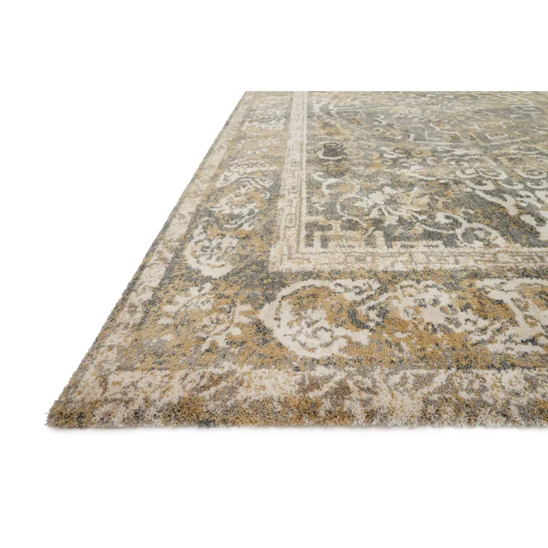 Torrance Beige / Grey Rug (2' 7" X 4')